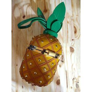 Tropical Pineapple Crossbody Purse | Womens Yellow Fashion Shoulder Bag